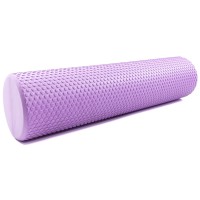 Masažinis jogos volas SANRO Foam roll 60*15cm Šviesiai violetinis..