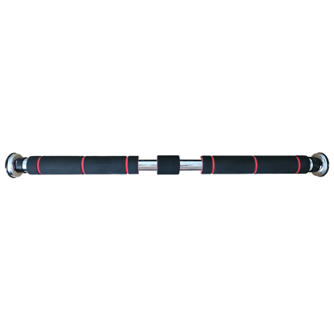 Tarp sienų/durų staktos montuojamas skersinis SANRO KP-045, reguliuojamo ilgio (62-100cm), iki 100kg