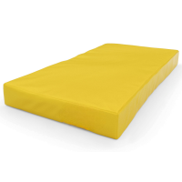 Gimnastikos čiužinys SANRO 100x50x10 cm geltonas..