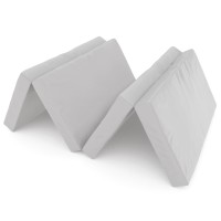 Sulankstomas gimnastikos čiužinys SANRO 200x100x10 cm pilkas ( 4 dalių)..