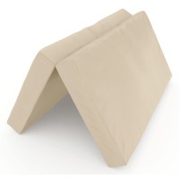 Sulankstomas gimnastikos čiužinys SANRO 100x100x10 cm kreminis..