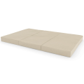 Sulankstomas gimnastikos čiužinys SANRO 150x100x10 cm kreminis ( 3 dalių)