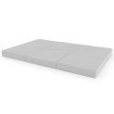 Sulankstomas gimnastikos čiužinys SANRO 150x100x10 cm pilkas ( 3 dalių)