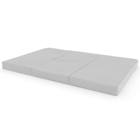 Sulankstomas gimnastikos čiužinys SANRO 150x100x10 cm pilkas ( 3 dalių)