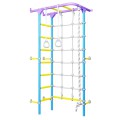 Sporto kompleksas (gimnastikos sienelė) SANRO S4 šviesiai violetinė-žydra, 219,6x70,2x119cm