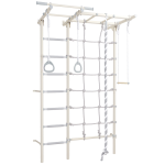 Sporto kompleksas (gimnastikos sienelė) SANRO S7 PASTEL balta, 219,6x154cm