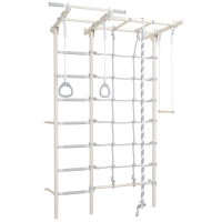 Sporto kompleksas (gimnastikos sienelė) SANRO S7 PASTEL balta, 219,6x154..