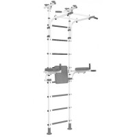 Sporto kompleksas (gimnastikos sienelė) ATLET-R pastel (baltai-pilkas), ..