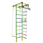 Sporto kompleksas (gimnastikos sienelė) ATLANTAS, salotinė-vaivorykštė, 235-293x52,5cm