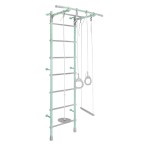 Sporto kompleksas (gimnastikos sienelė)  MAGIC mėtinė-pilka, 217x58cm