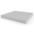 Sulankstomas gimnastikos čiužinys SANRO 100x100x10 cm šviesiai pilkas