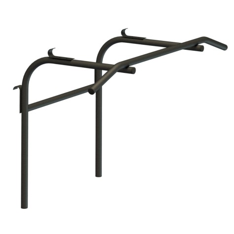 Ant sienelės pakabinamas skersinis + lygiagretės SANRO 2in1 Juodas, iki 150kg