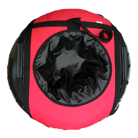 Slidinėjimo ratas SANRO SNOW TUBE 110cm, juodai-raudona