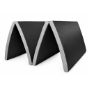 Sulankstomas gimnastikos čiužinys SANRO 200x100x4 cm juodai-pilkas