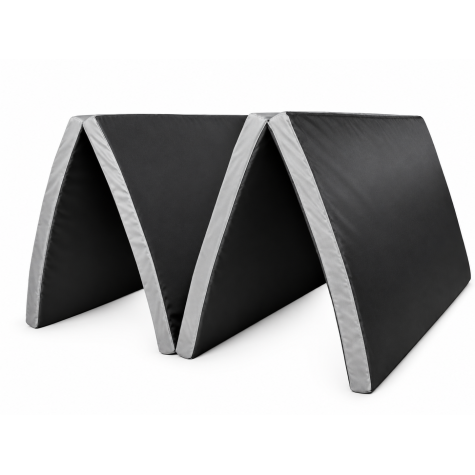Sulankstomas gimnastikos čiužinys SANRO 200x100x4 cm juodai-pilkas