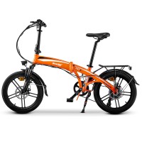 Elektrinis dviratis Beaster BS29B, 250 W, 36 V, 8,8 Ah, oranžinis, sulan..