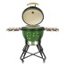 Kamado grilis su priedais Zyle 62 cm, X Large Diamond ZY24KSGRDISET, žalias