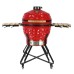 Kamado grilis su priedais Zyle 62 cm, X Large Diamond ZY24KSRDDISET, raudonas