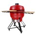 Kamado grilis su priedais Zyle XX Large, ZY26KSRDSET, 66 cm, raudonas