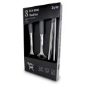 Grilio įrankių rinkinys Zyle BBQ Tool Set,  ZY100SET, rinkinyje 3 vnt. įrankių: šepetėlis, mentelė, žnyplės