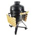 Kamado grilis su priedais Zyle 45 cm, Medium, ZY18KSBLSET, juodas