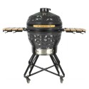 Kamado grilis su priedais Zyle 62 cm, X Large Diamond, ZY24KSGYDISET, pilkas