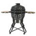 Kamado grilis su priedais Zyle 62 cm, X Large Diamond, ZY24KSGYDISET, pilkas