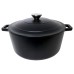 Apvalus emaliuotas ketaus puodas Zyle ZY026BKI, talpa 5,7 l, juodas