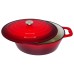 Ovalus emaliuotas ketaus puodas Zyle ZY036RKI, talpa 7,7 l, raudonas