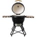 Kamado grilis su priedais Zyle 62 cm, X Large Diamond, ZY24KSBLDISET, juodas