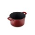 Apvalus emaliuotas ketaus puodas Zyle ZY03RKI Ø14 cm, raudonas