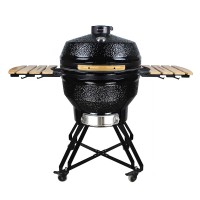 Kamado grilis su priedais Zyle 66 cm, XX Large ZY26KSBLSET, juodas..