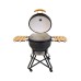 Kamado grilis su priedais Zyle 66 cm, XX Large, ZY26KSMGSET, matinis pilkas