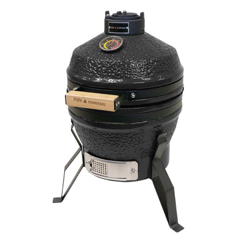 Kamado grilis Zyle 32,5 cm, Mini ZY13KSGYBBQ2, pilkas