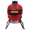 Kamado grilis Zyle 33 cm, Mini ZY13KSRDBBQ2, raudonas