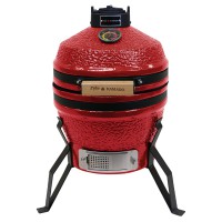 Kamado grilis Zyle 33 cm, Mini ZY13KSRDBBQ2, raudonas..