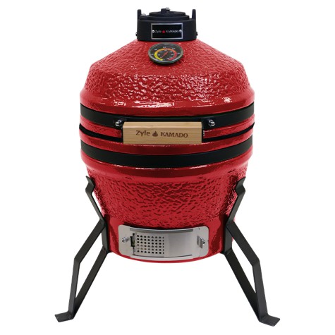 Kamado grilis Zyle 33 cm, Mini ZY13KSRDBBQ2, raudonas