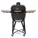 Kamado grilis su priedais Zyle 62 cm, X Large ZY24GYSET, Pilkas