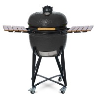 Kamado grilis su priedais Zyle 62 cm, X Large ZY24GYSET, Pilkas