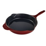 Apvali ketaus keptuvė Zyle, ZY1128RFP, Ø28 cm, raudona