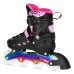 Riedučiai/pačiūžos Nils Extreme NH10905 4in1 PINK LED RAINBOW, L (39-42)