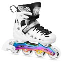 Riedučiai/pačiūžos Nils Extreme NH10905 4in1 WHITE LED RAINBOW, S (31-34)