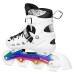 Riedučiai/pačiūžos Nils Extreme NH10905 4in1 WHITE LED RAINBOW, L (39-42)