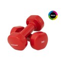 Tunturi viniliniai hanteliai 3,0 kg, raudoni, 2vnt