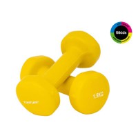 Tunturi viniliniai hanteliai 1,5 kg, geltoni, 2vnt..