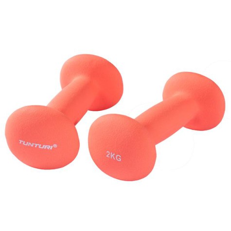 Tunturi Neopreno hanteliai, 2kg, Raudonieji, pora