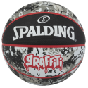 KREPŠINIO KAMUOLYS SPALDING RED GRAFFITI 7 DYDIS