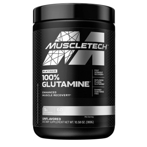 Muscletech Platinum 100% Glutamine - 60 porcijų (300 g.)