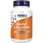 NOW Acetyl L-Carnitine 500 mg 100 veg. kaps.