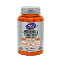 NOW Arginine Ir Ornithine 100 Veg. Kapsulių 